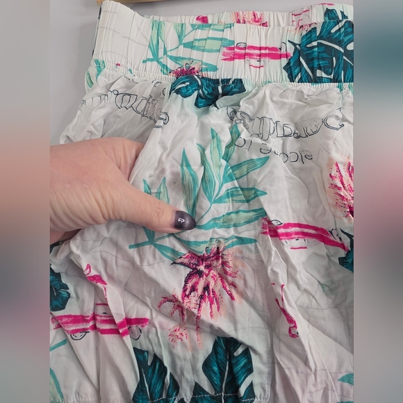 Cacique 26/28 Lounge Pants Tropical Print Wide Leg Rayon 3105- - Picture 8 of 11